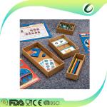 Organic Bamboo Storage Organizer Silverware Drawer Organizer Formaldehyde Free