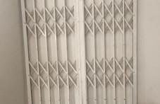 Buy cheap White Aluminium Burglar Trellis Door Easy Opening Smooth Operation from wholesalers