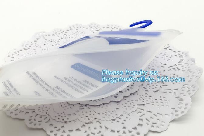BiodegradableHanger Bag With Zip Lock On The Top, Frosted K Bag Hanger Bag For Clothes, EVA Frost Drawstring Bag