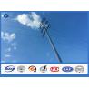 Buy cheap Hot Dip Galvanized Suspension Straight Electric Steel Pole with Flange from wholesalers