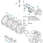 Japan FCC Motorcycle FCC Clutch Plate Lining For Suzuki GD110 21441-16H10-000