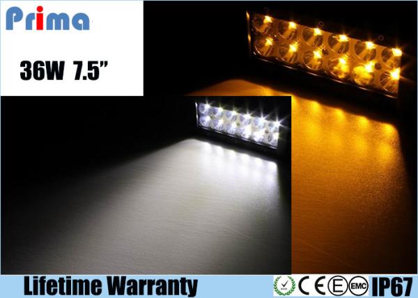 Buy cheap 36W Remote Control LED Light Bar , Double Row Amber White Led Offroad Light Bar from wholesalers