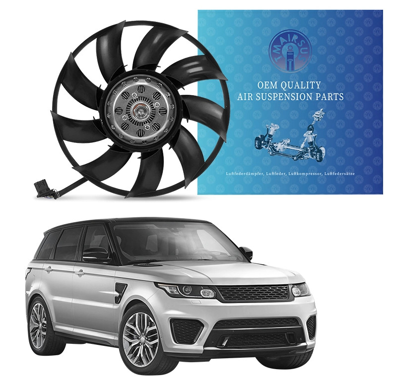 LR025965G 12V Automobile Radiator Cooling Fan With Built In Fuse Spring Type