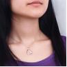 Buy cheap Women Fine Jewelry White Gold Love Shape Diamonds Pendant Necklace (GDN004) from wholesalers
