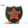 Buy cheap Pantone Color Shield Clothing Embroidery Patches / Iron On Embroidered Badges from wholesalers