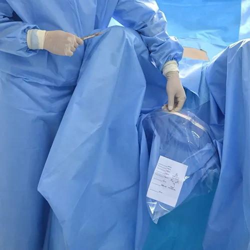 Buy cheap Green Surgical Gown Non Woven Fabric Material Anti - Pull For Urology Surgery from wholesalers