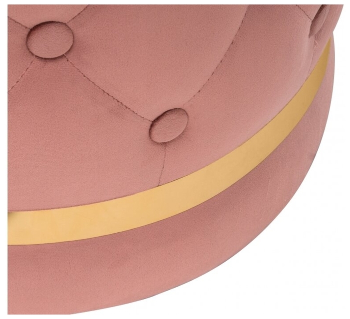 Plastic Wooden Round Ottoman Stool Seat Chair Pouf