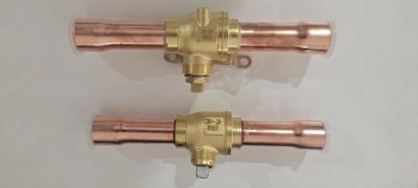 Buy cheap -10˚C To 100˚C Polish Brass Refrigerated Welded Ball Valve PTFE from wholesalers
