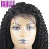 Buy cheap Indian Human Hair , Custom Kinky Curly Lace Closure Wig With Baby Hair 250% Density from wholesalers