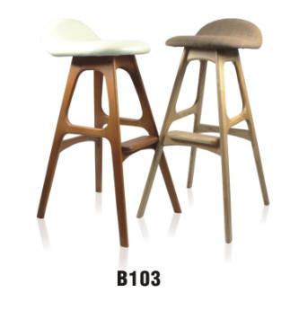 Buy cheap North Europe style wood bar stool with cushion seat from wholesalers