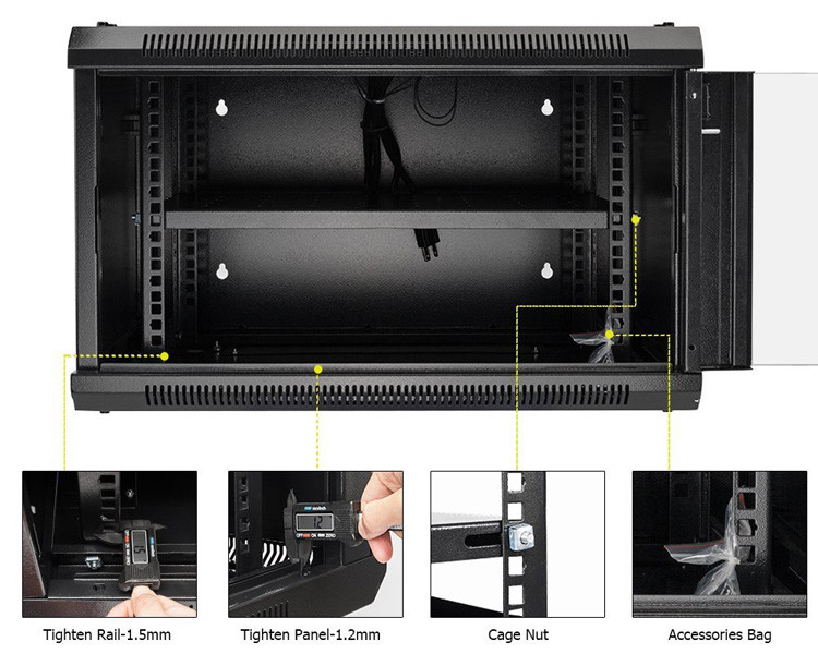 SPCC Cold Steel Network 4U 6U 9U Server Room Cabinet