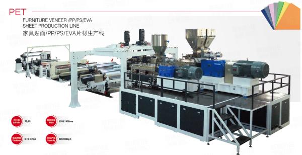 Buy cheap PP PS EVA Sheet Furniture Veneer Production Line With PLC Automatic Control System from wholesalers