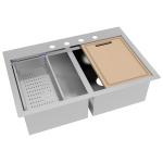 Multi Function Stainless Steel Kitchen Workstation Sink For Apartment