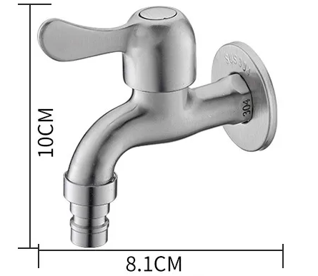 Classic Bathroom Basin Faucet With Single Handle Polished Chrome 304 Stainless Steel