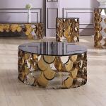 Round Dia 100cmx45cm SS Coffee Table for Italian Contemporary Living Room