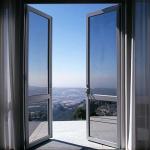 Custom High Wind Resistance Double Glass Aluminum Alloy Casement Doors for Home