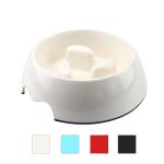 Portable Puppy Dog Bowl Non Slip Pet Plastic Slow Eating Dog Bowl