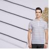 Buy cheap Pure Cotton Single Jersey Fabric Lightweight Breathable Striped Soft Texture from wholesalers