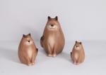 OEM / ODM Ceramic Pottery Garden Ornaments Cat Shape Decoration