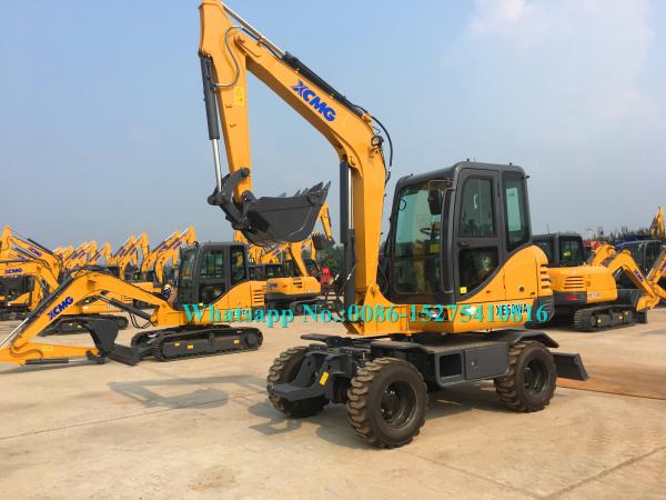 Buy cheap All Wheel Drive 4 Wheeled Mini Excavator , 6 Ton Excavator For Earth Moving XE60WA from wholesalers