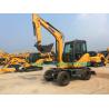 Buy cheap All Wheel Drive 4 Wheeled Mini Excavator , 6 Ton Excavator For Earth Moving XE60WA from wholesalers