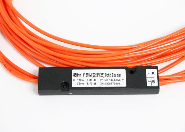 Buy cheap 1310nm 1490nm 1550nm Three Window FBT Fiber Optic Splitter / Multimode Fiber Splitter from wholesalers