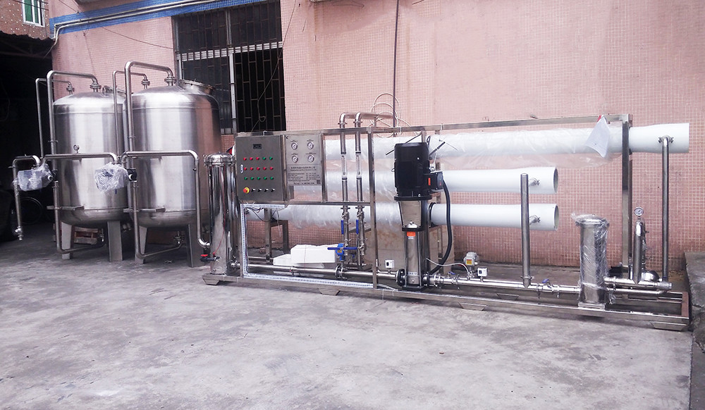 SUS304 / 316 Mineral Water Treatment Plant , 100000L/hr Reverse Osmosis Water Plant