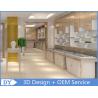 Buy cheap OEM White Store Jewelry Display Cases With LED Light , Jewellery Showroom Counter from wholesalers