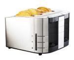 6 Time Setting Electric 4 Slice Toaster Anti Slip Feet Design