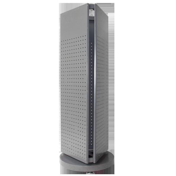 Buy cheap Metal Gray 1100mm Height 400mm Length Rotating Display Rack 3 Side from wholesalers