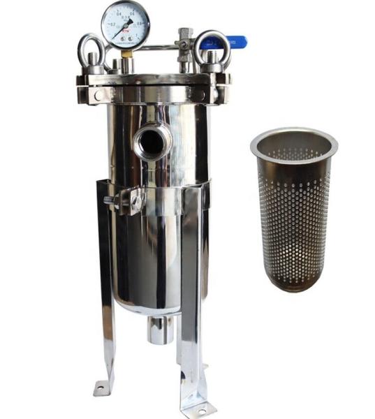 Energy Mining 0.6um 316L Top Inlet Bag Filter Housing for Water Treatment 62KG