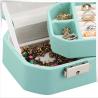 Buy cheap Octagon Leather Lockable Jewelry Box Organizer For Storing Rings / Earrings from wholesalers