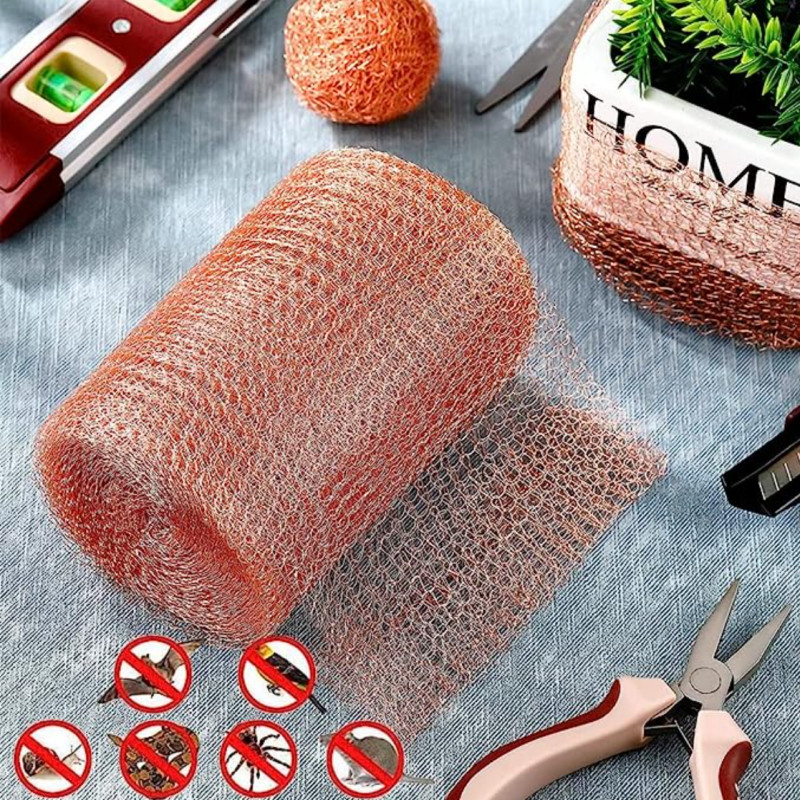 Double Layer Copper Rodent Control Mesh 3m 6m 10m 15.2m Plain Weave Style