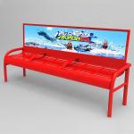Customized Anticorrosion 2070mm Metal Patio Bench