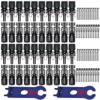 Buy cheap Plastic MC4 Solar PV Connectors Male And Female 20 Pairs AWG 14-10 product