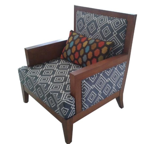 Buy cheap Hotel fabric lounge chair ,single sofa LC-0016 from wholesalers