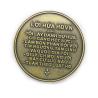 Buy cheap 5mm Double Sided Metal Coin Antique Bronze Nickel Coins UV Printing Pad Printing from wholesalers