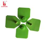 Green BASF TPU 50MM Pig Ear Tag Closed Head ISO For Farm