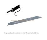 Recip Saw Blade Bimetal M42 8% cobalt Demolition for Cutting Wood & Nails 9"