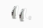 Silver Open Fit Behind The Ear Hearing Aids 25H Personal Sound Amplifiers For
