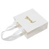 Buy cheap Custom White Black Paper Plain Paper Bags For Dresses Shopping With Your Own Logo Printed from wholesalers