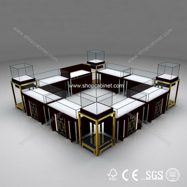 Buy cheap Fashionable design glass showcase jewelry showcase from wholesalers