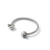 Buy cheap Mighty Opening Double Skull Stainless Steel Twisted Wire Men's Explosive Bracelet from wholesalers