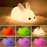Buy cheap 106x78.5x140mm Silicone Night Light Rabbit Shape 7 Colors Rechargeable from wholesalers