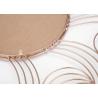 Buy cheap Sunflower Shape Metal Wall Art Mirror Floral Mirror Rose Gold Color For Wall from wholesalers