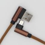 2.4A Fast Charge Mobile Phone Cables 1m Fiber Material Bent Adapter Game Partner