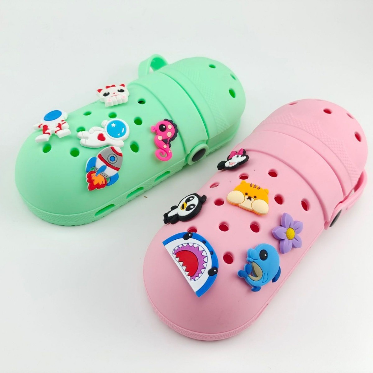 DIY Silicone Pencil Box Case Holder Flexible Easy To Clean Waterproof Student School Supplies