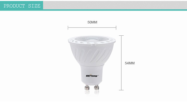 High CRI 5 watt GU10 led lamp factory
