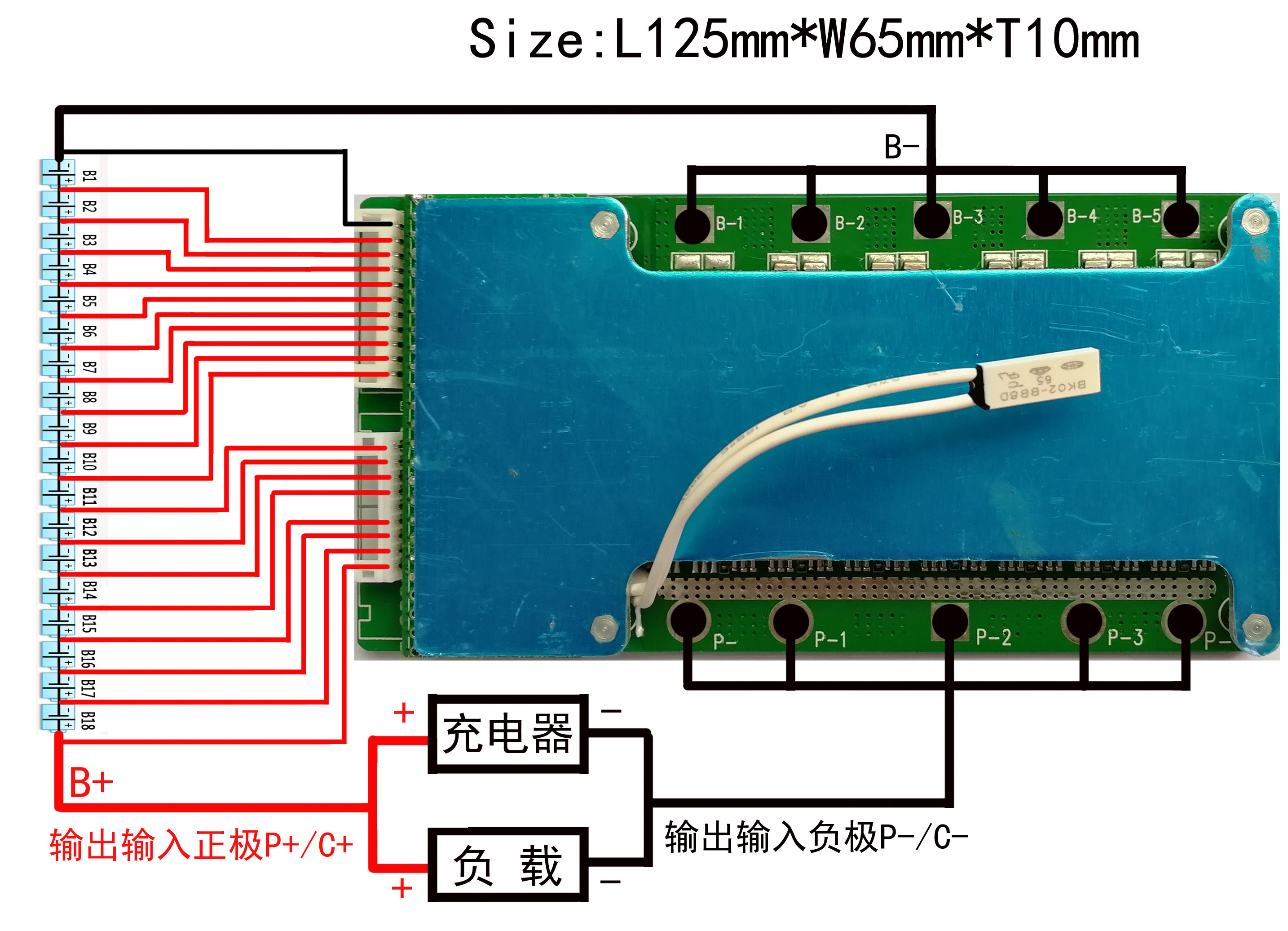 4S-24S Lithium BMS System 150a 160a Multi layer For E Scooter