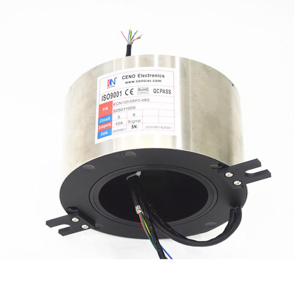 Buy cheap Low Torque 10rpm Stainless Steel 120mm Slip Ring Commutator from wholesalers